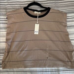 Gilded Intent Beige and Black Tee